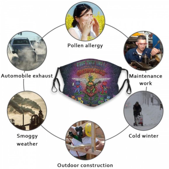 Grateful dead Face Cover Headband Balaclavas - Picture 6 of 6